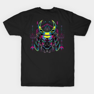 samurai mask japanese popart T-Shirt